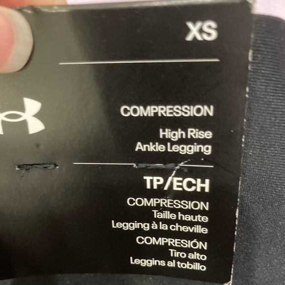 Under Armour Women's Ankle Leggings High Rise Compression Active Gear Sz Xs - Picture 5 of 5